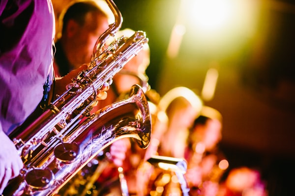 Jazz musician performing